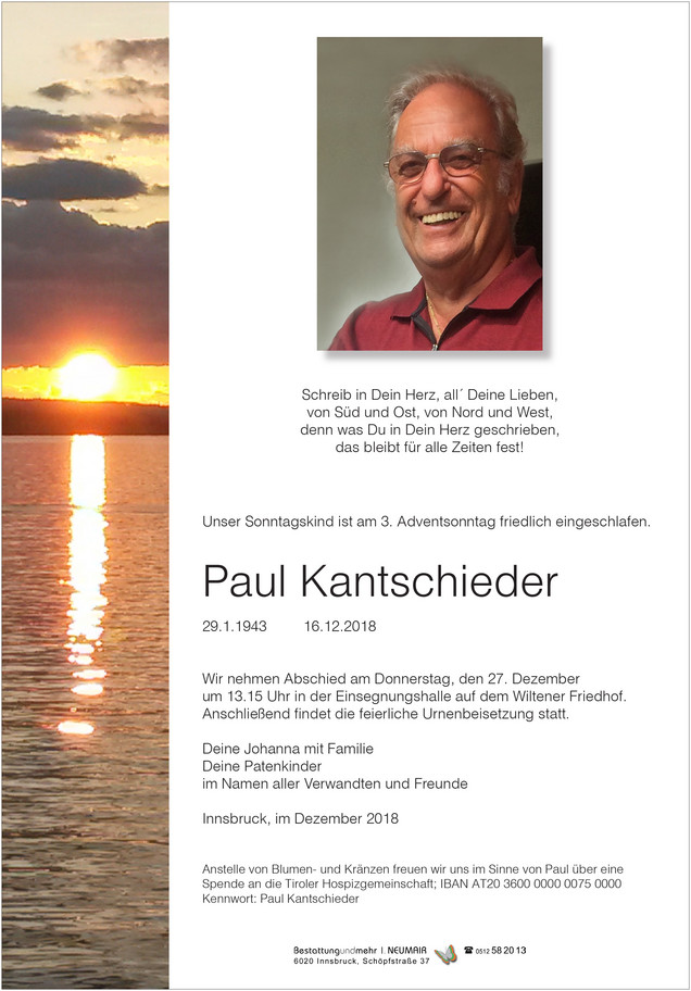 Paul Kantschieder Parte